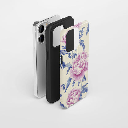 Double-Layer Semi-Handprinted Tough Matte iPhone Case