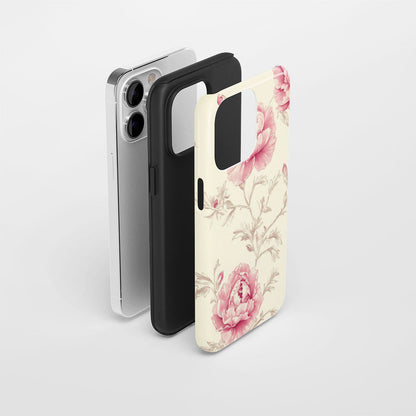 Double-Layer Semi-Handprinted Tough Matte iPhone Case