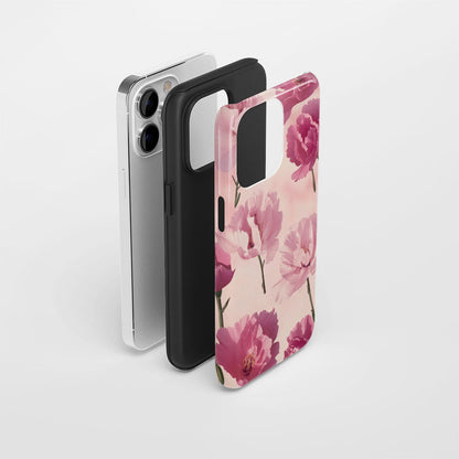 Double-Layer Semi-Handprinted Tough Matte iPhone Case