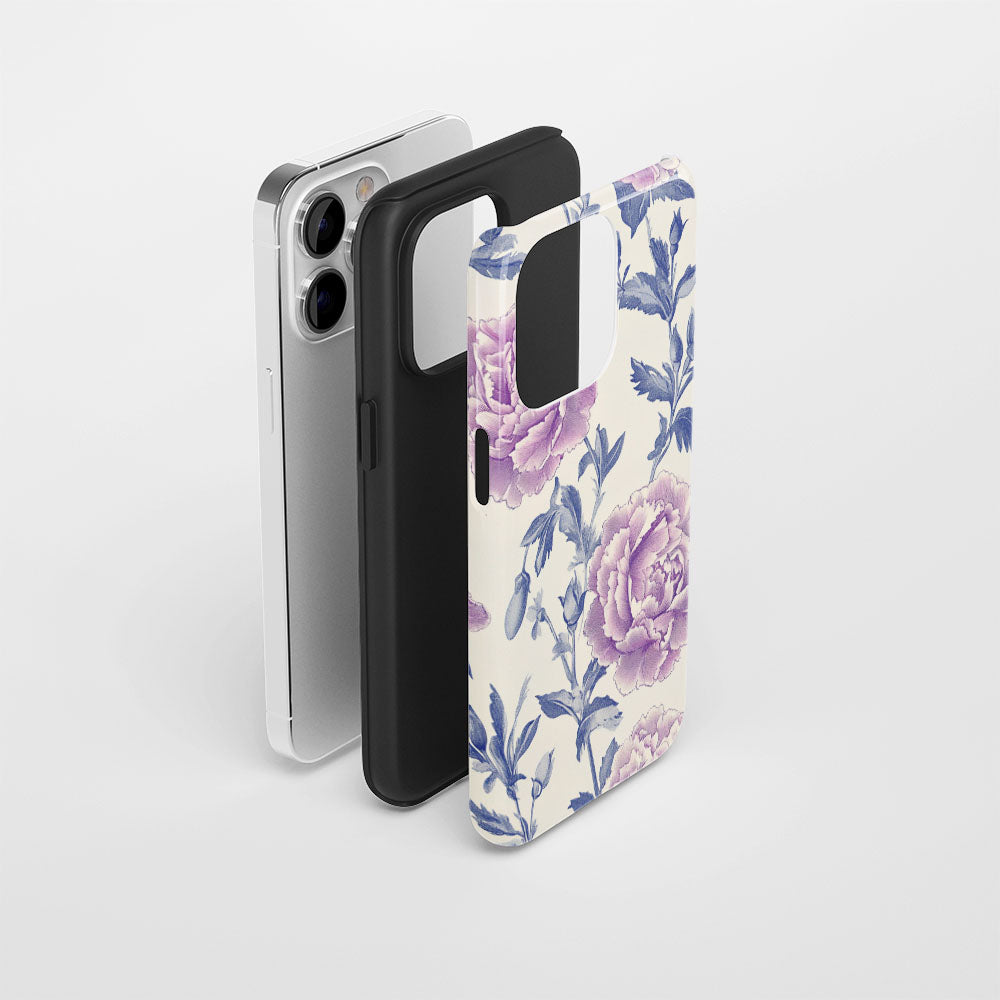 Double-Layer Semi-Handprinted Tough Matte iPhone Case