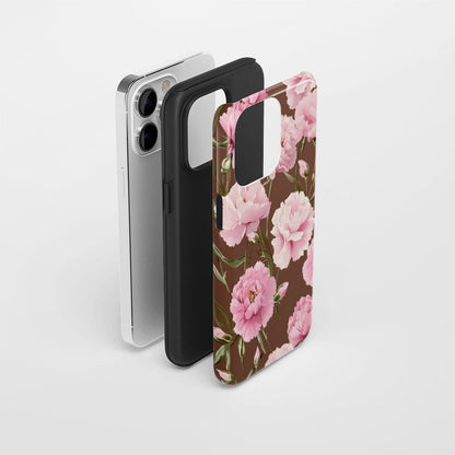 Double-Layer Semi-Handprinted Tough Matte iPhone Case