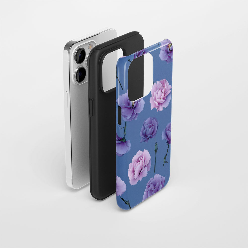 Double-Layer Semi-Handprinted Tough Matte iPhone Case