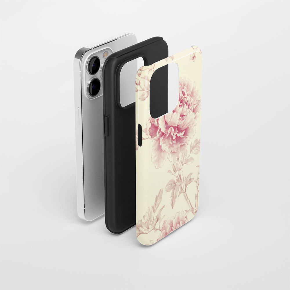 Double-Layer Semi-Handprinted Tough Matte iPhone Case