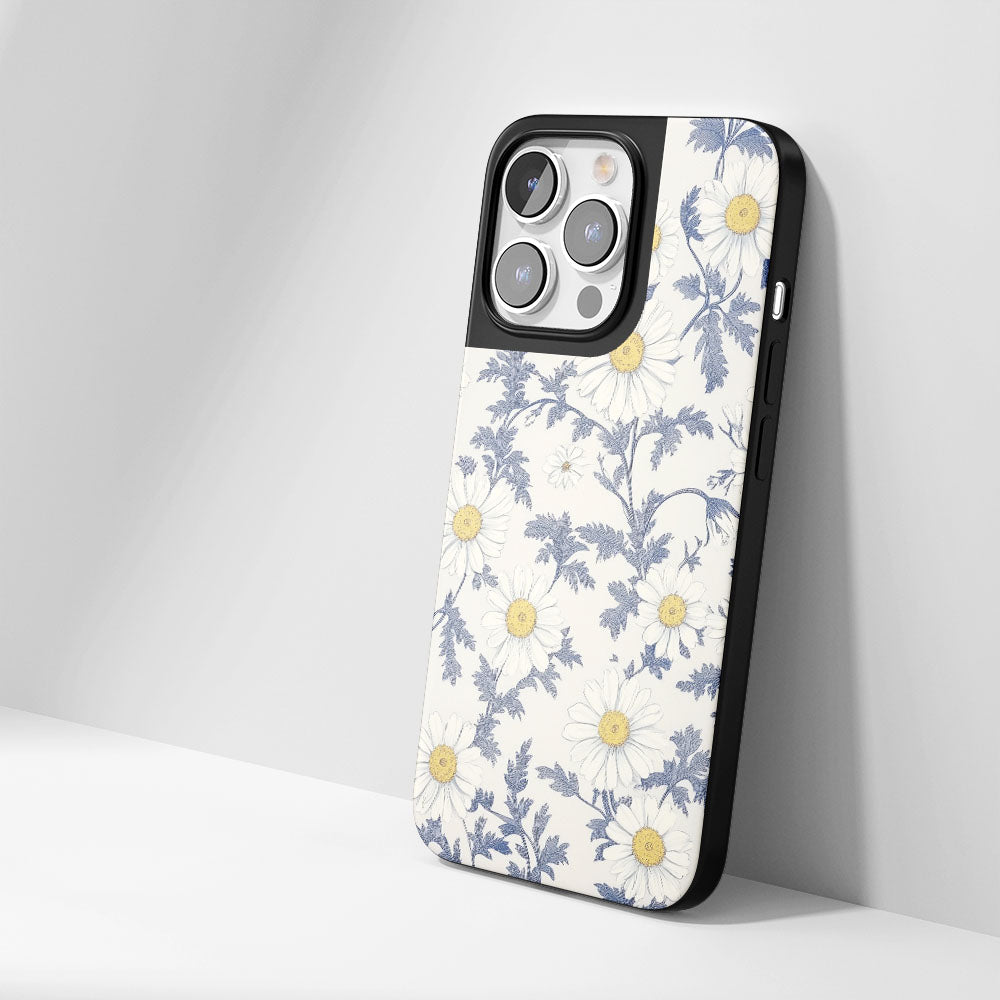 Industry-Level Tough Matte Daisy iPhone Case