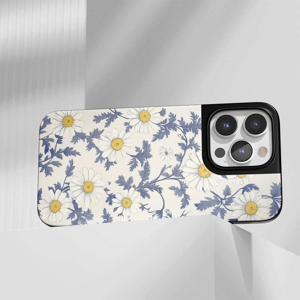 Industry-Level Tough Matte Daisy iPhone Case