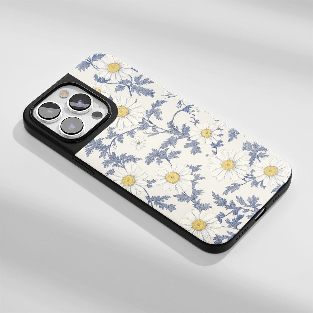 Industry-Level Tough Matte Daisy iPhone Case