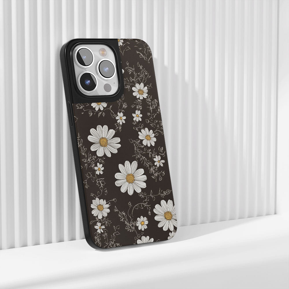 Industry-Level Tough Matte Daisy iPhone Case