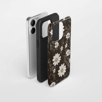 Double-Layer Semi-Handprinted Tough Matte iPhone Case