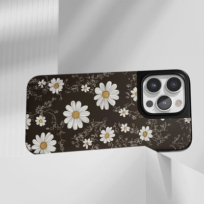 Industry-Level Tough Matte Daisy iPhone Case