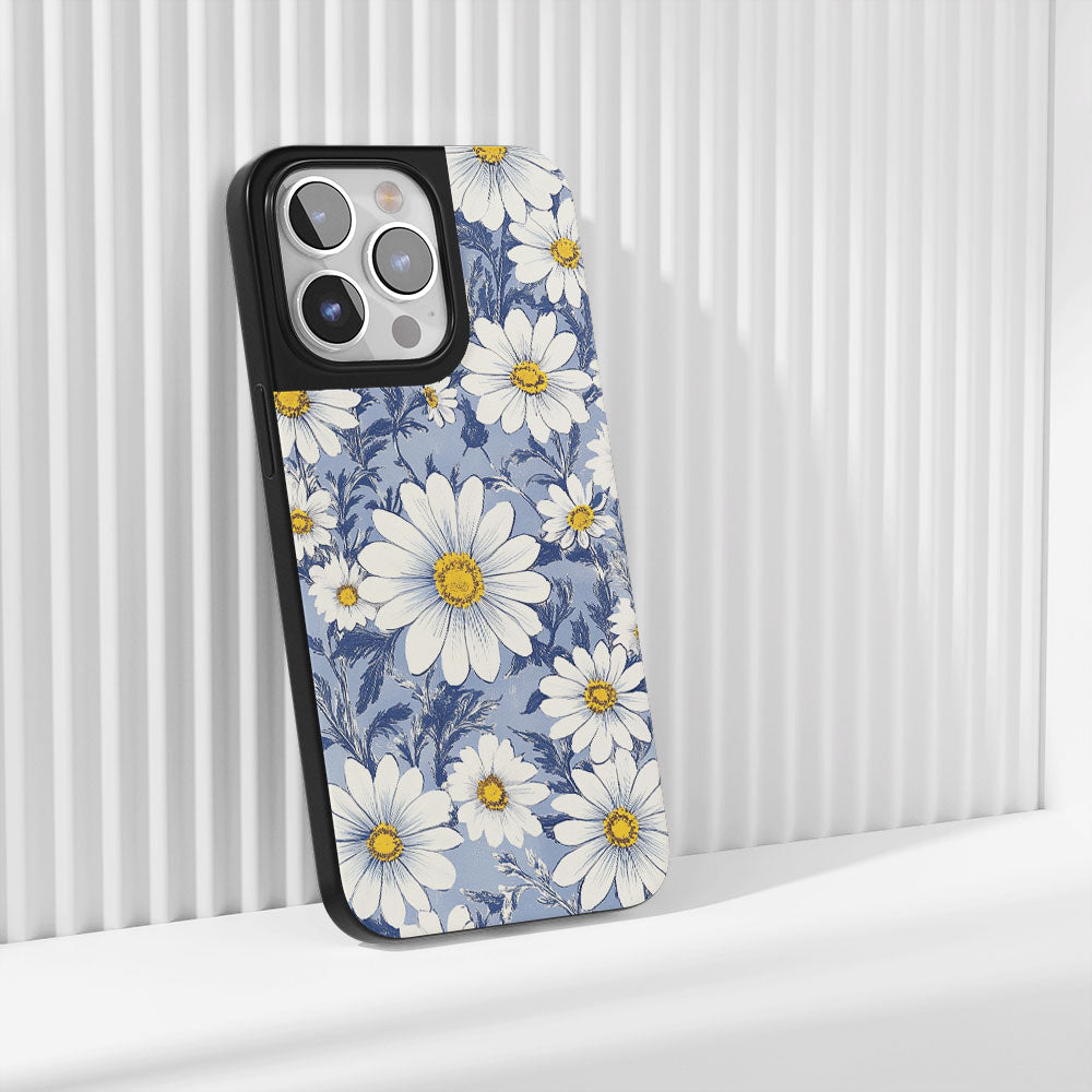 Industry-Level Tough Matte Daisy iPhone Case