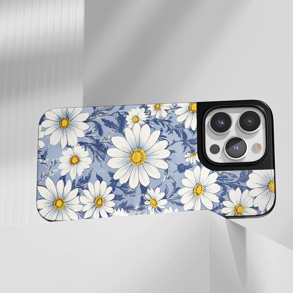 Industry-Level Tough Matte Daisy iPhone Case