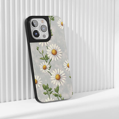 Industry-Level Tough Matte Daisy iPhone Case