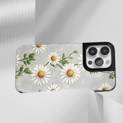 Industry-Level Tough Matte Daisy iPhone Case