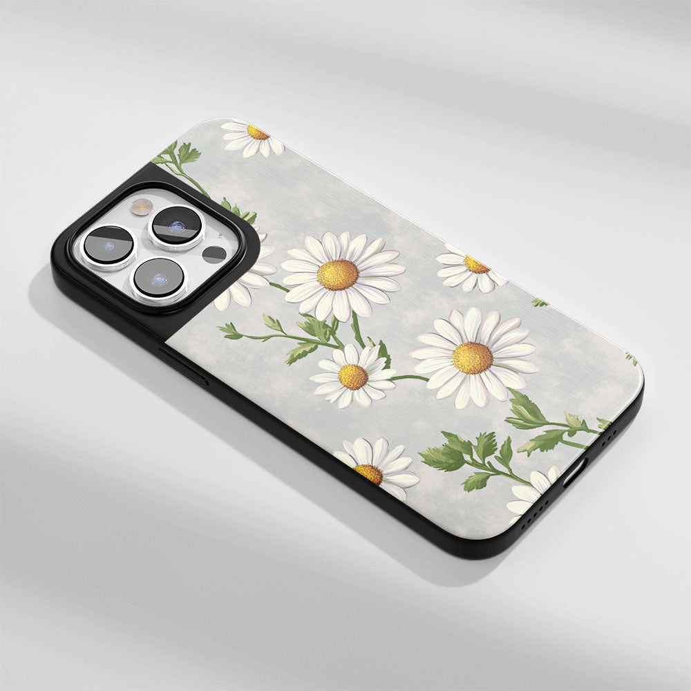 Industry-Level Tough Matte Daisy iPhone Case