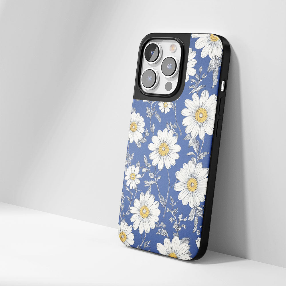 Industry-Level Tough Matte Daisy iPhone Case