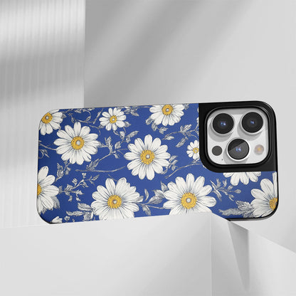 Industry-Level Tough Matte Daisy iPhone Case