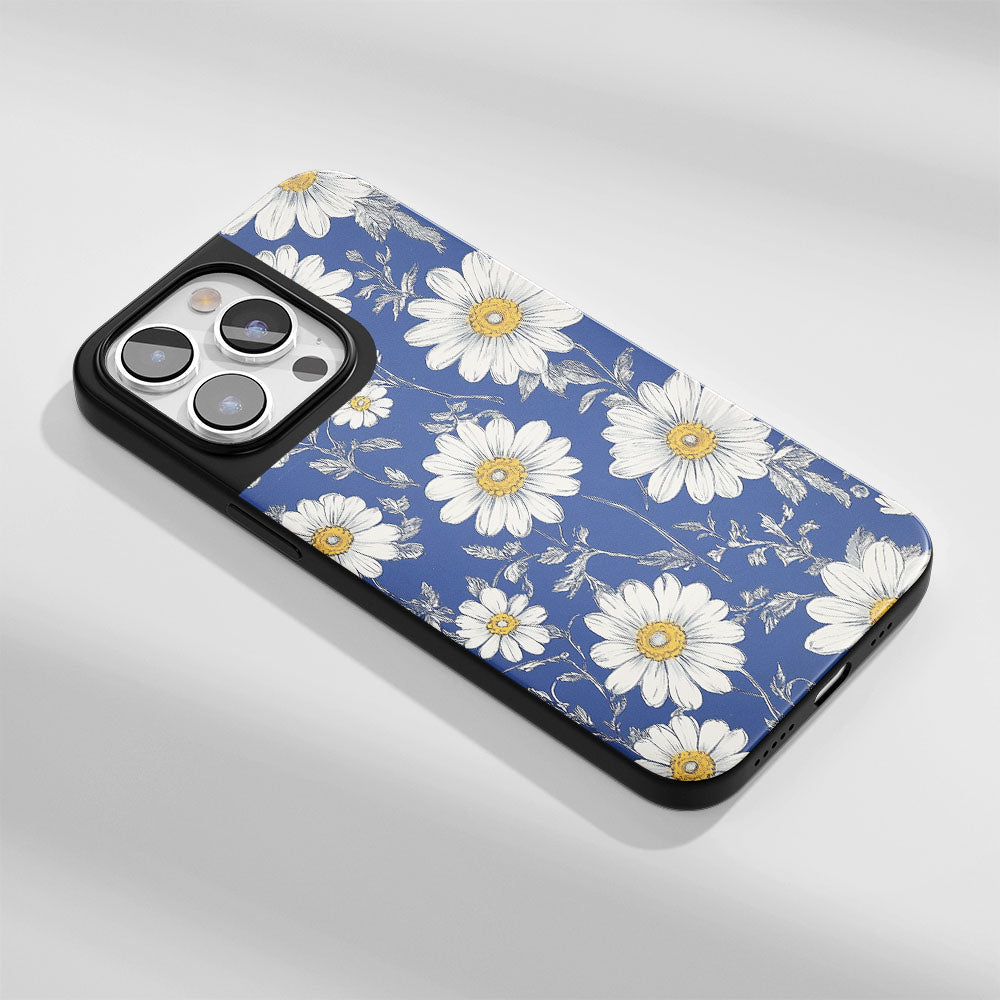 Industry-Level Tough Matte Daisy iPhone Case