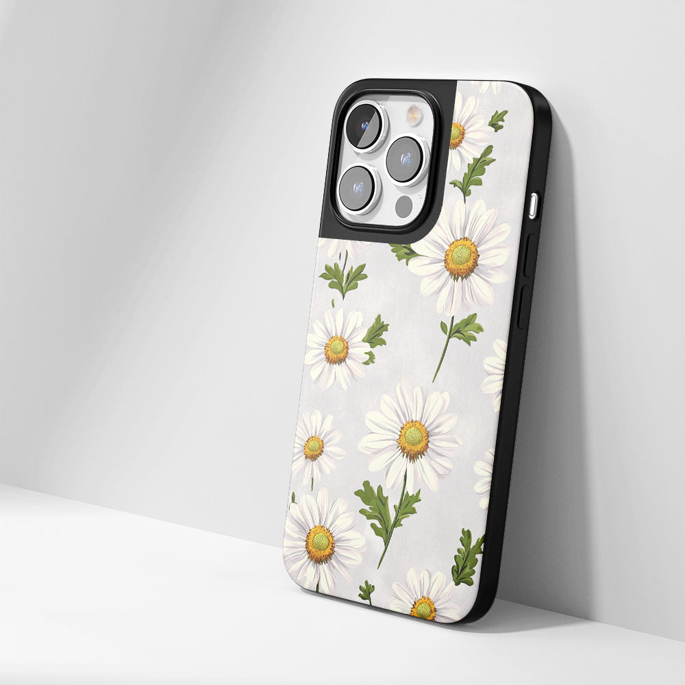 Industry-Level Tough Matte Daisy iPhone Case