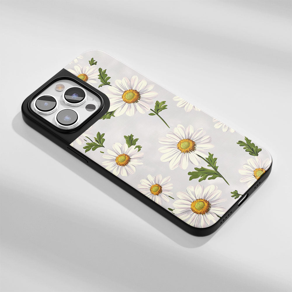 Industry-Level Tough Matte Daisy iPhone Case