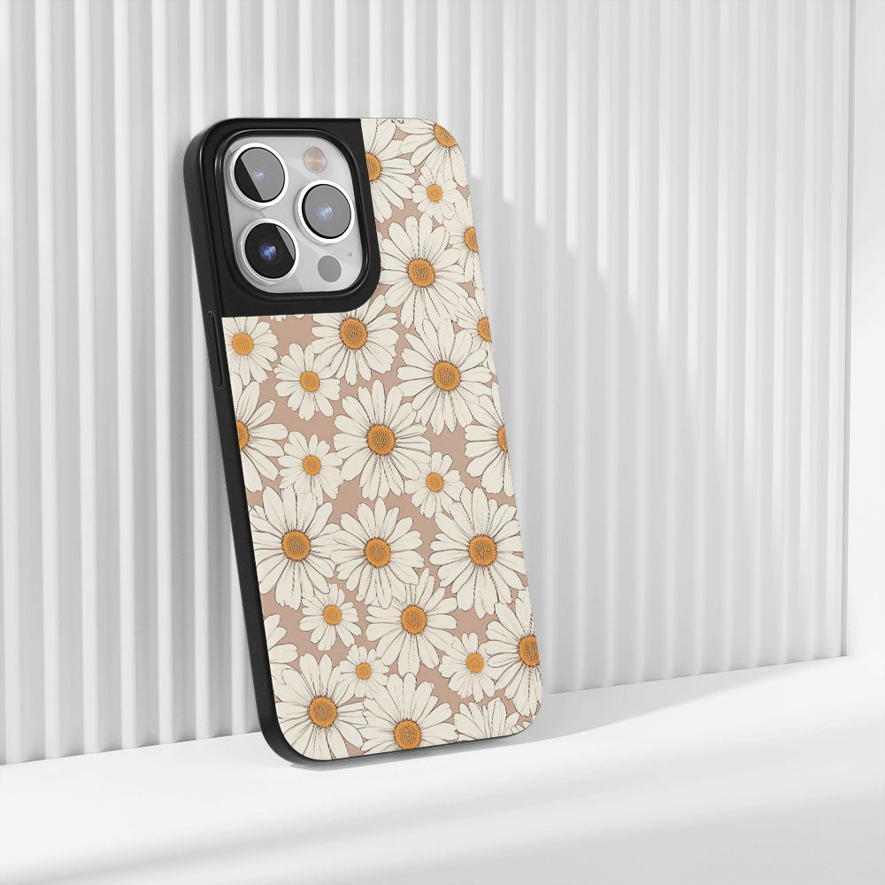 Industry-Level Tough Matte Daisy iPhone Case