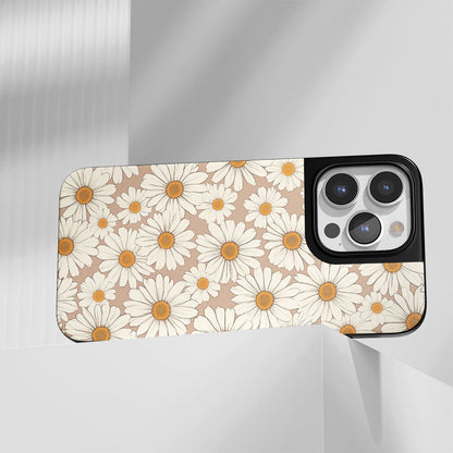 Industry-Level Tough Matte Daisy iPhone Case