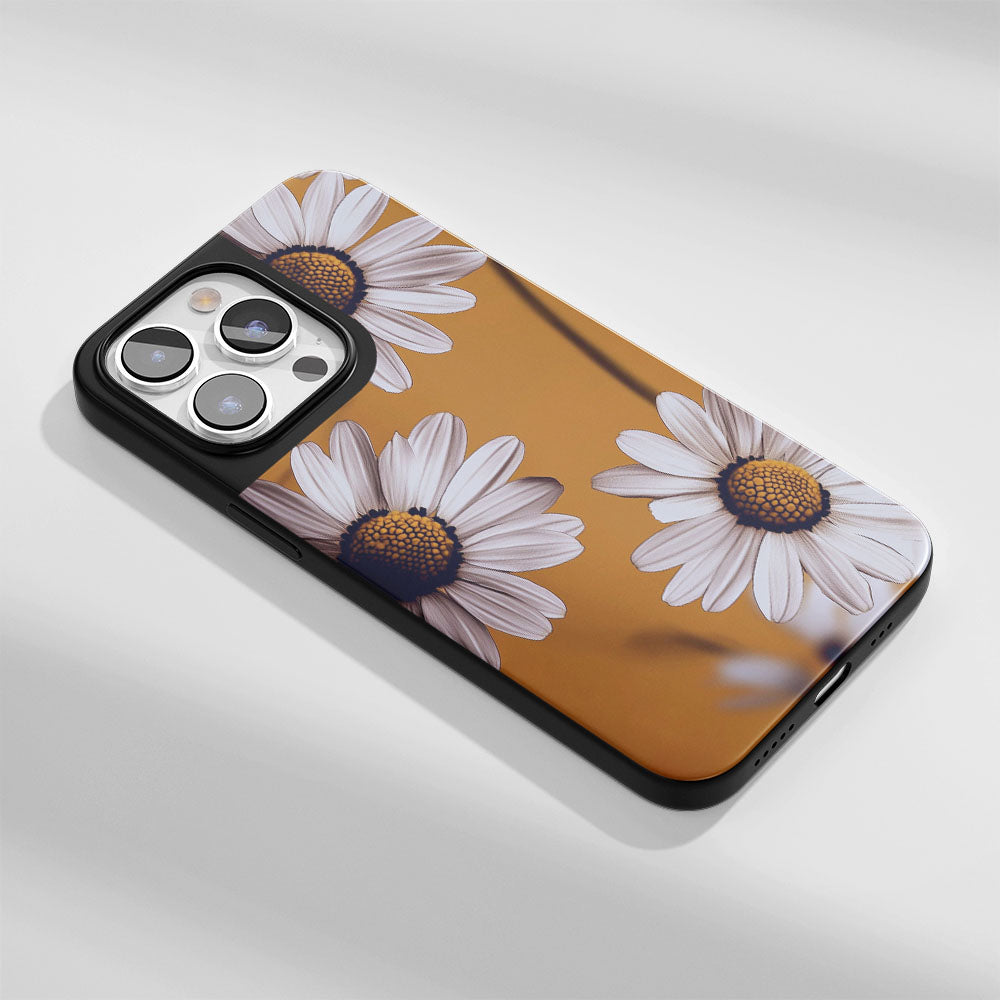 Industry-Level Tough Matte Daisy iPhone Case