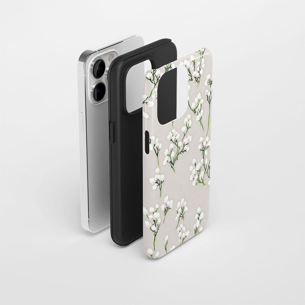 Double-Layer Semi-Handprinted Tough Matte iPhone Case