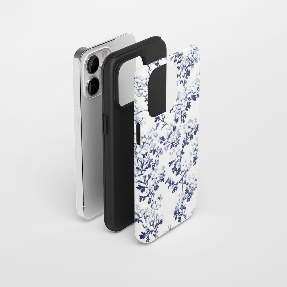 Double-Layer Semi-Handprinted Tough Matte iPhone Case