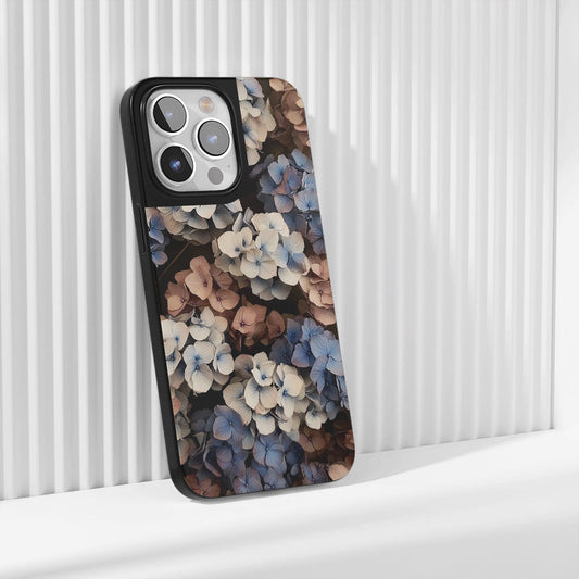 Industry-Level Tough Matte Hydrangea iPhone Case