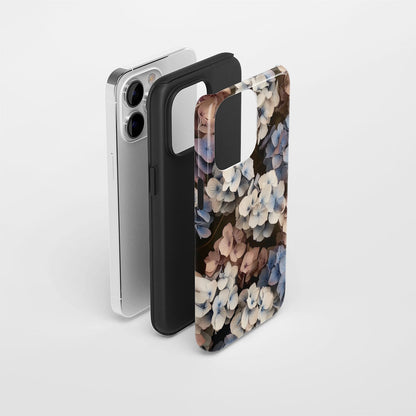 Double-Layer Semi-Handprinted Tough Matte iPhone Case