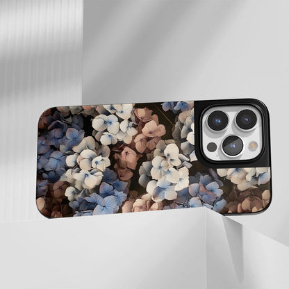 Industry-Level Tough Matte Hydrangea iPhone Case