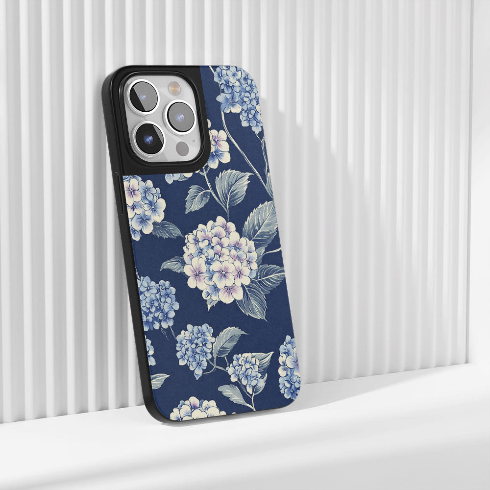 Industry-Level Tough Matte Hydrangea iPhone Case