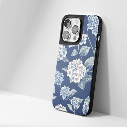 Industry-Level Tough Matte Hydrangea iPhone Case