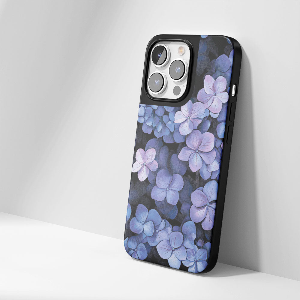 Industry-Level Tough Matte Hydrangea iPhone Case