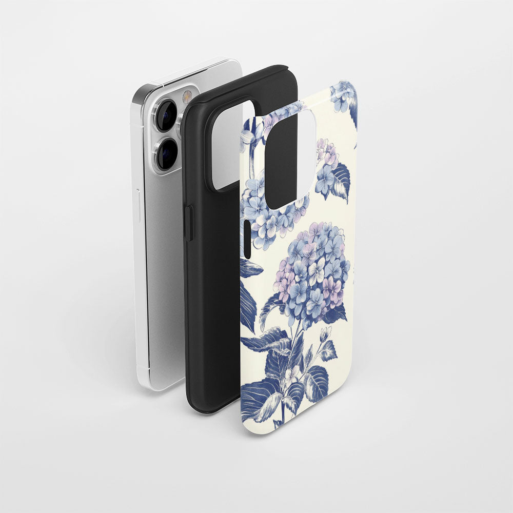 Double-Layer Semi-Handprinted Tough Matte iPhone Case