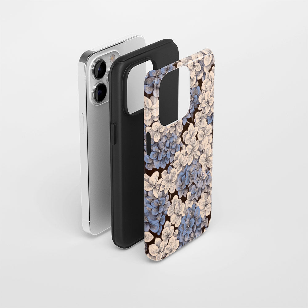 Double-Layer Semi-Handprinted Tough Matte iPhone Case