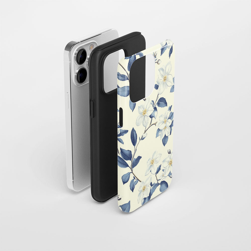 Double-Layer Semi-Handprinted Tough Matte iPhone Case