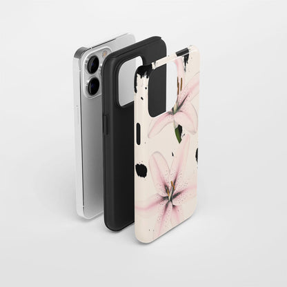 Double-Layer Semi-Handprinted Tough Matte iPhone Case