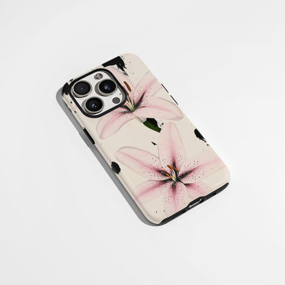 Double-Layer Semi-Handprinted Tough Matte iPhone Case