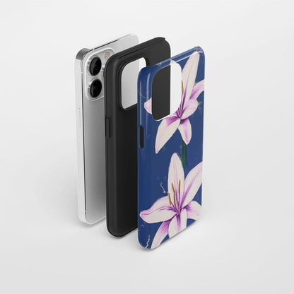 Double-Layer Semi-Handprinted Tough Matte iPhone Case