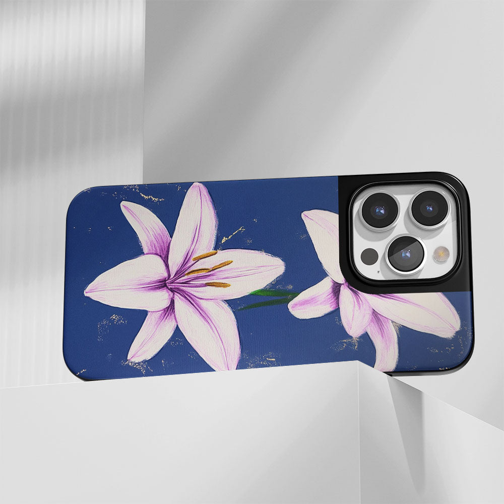 Industry-Level Tough Matte Lily iPhone Case