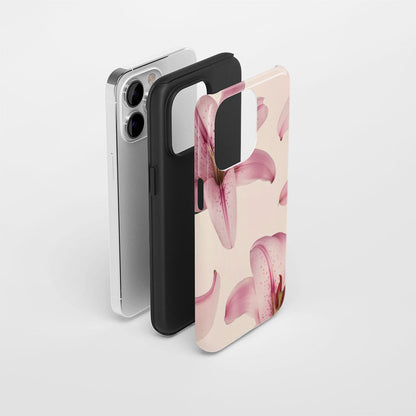 Double-Layer Semi-Handprinted Tough Matte iPhone Case