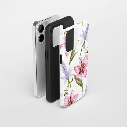 Double-Layer Semi-Handprinted Tough Matte iPhone Case