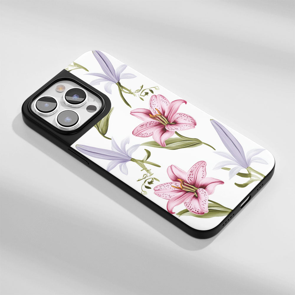 Industry-Level Tough Matte Lily iPhone Case