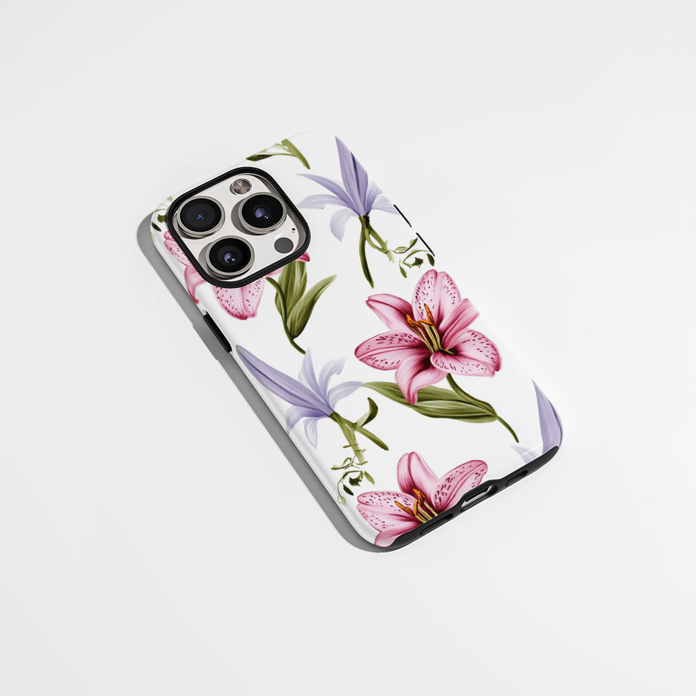 Double-Layer Semi-Handprinted Tough Matte iPhone Case