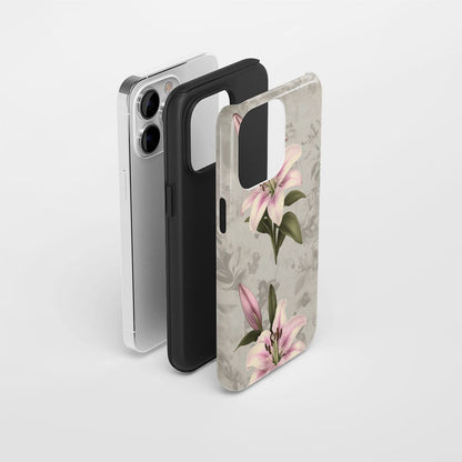 Double-Layer Semi-Handprinted Tough Matte iPhone Case