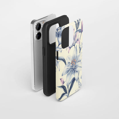 Double-Layer Semi-Handprinted Tough Matte iPhone Case