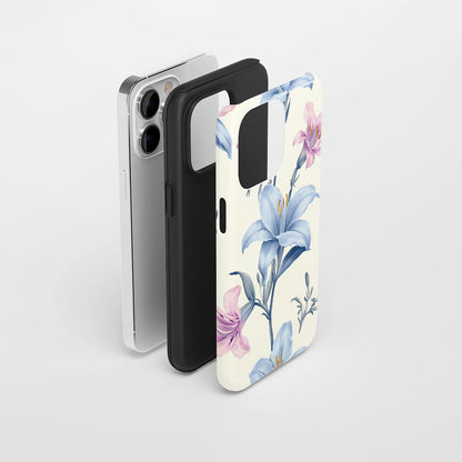 Double-Layer Semi-Handprinted Tough Matte iPhone Case