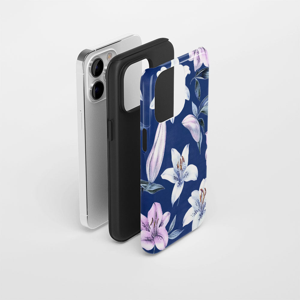 Double-Layer Semi-Handprinted Tough Matte iPhone Case