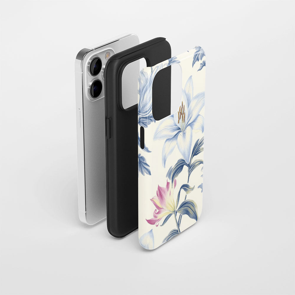 Double-Layer Semi-Handprinted Tough Matte iPhone Case